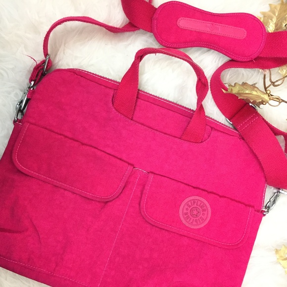 hot pink kipling bags